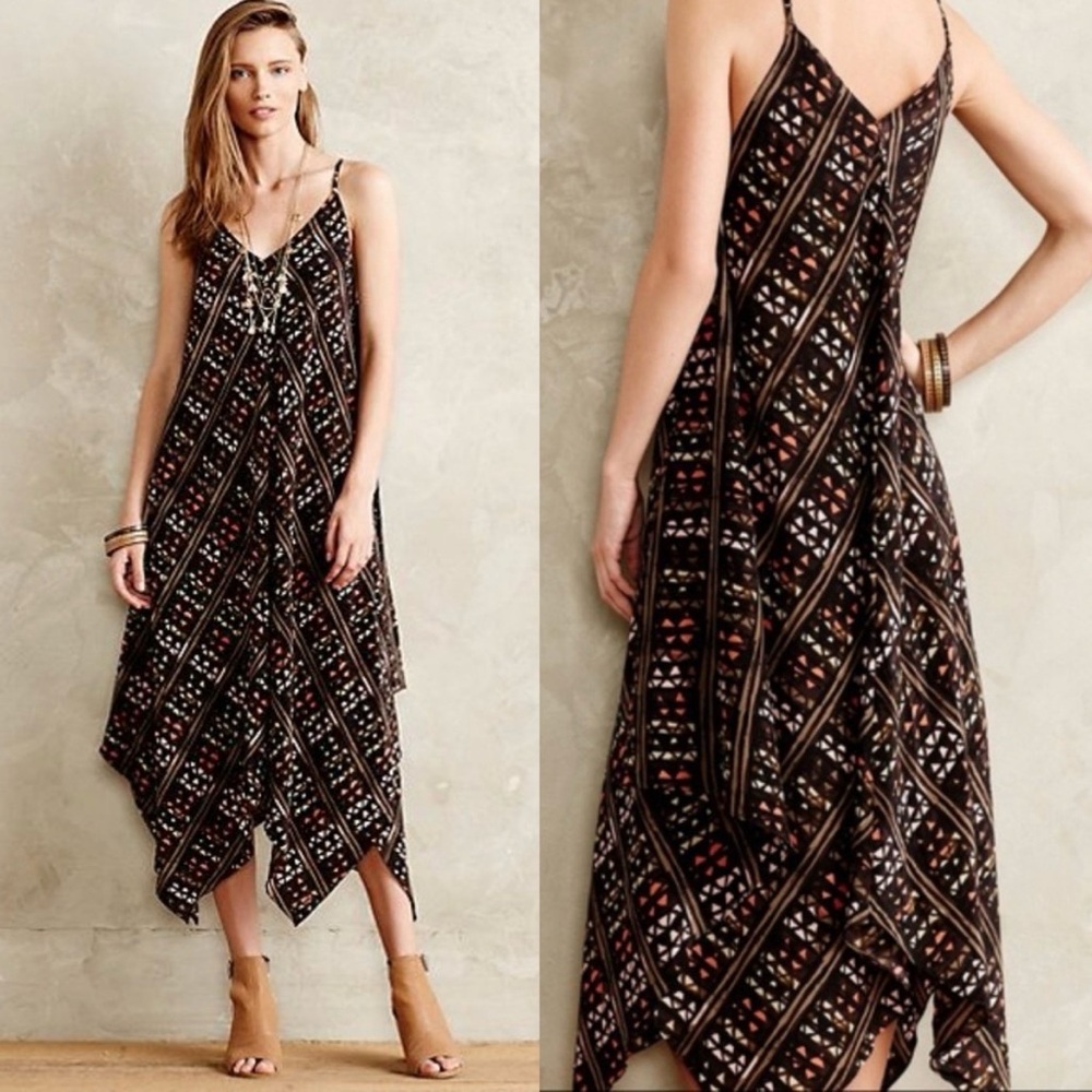 Anthropologie silk slip dress HD in Paris